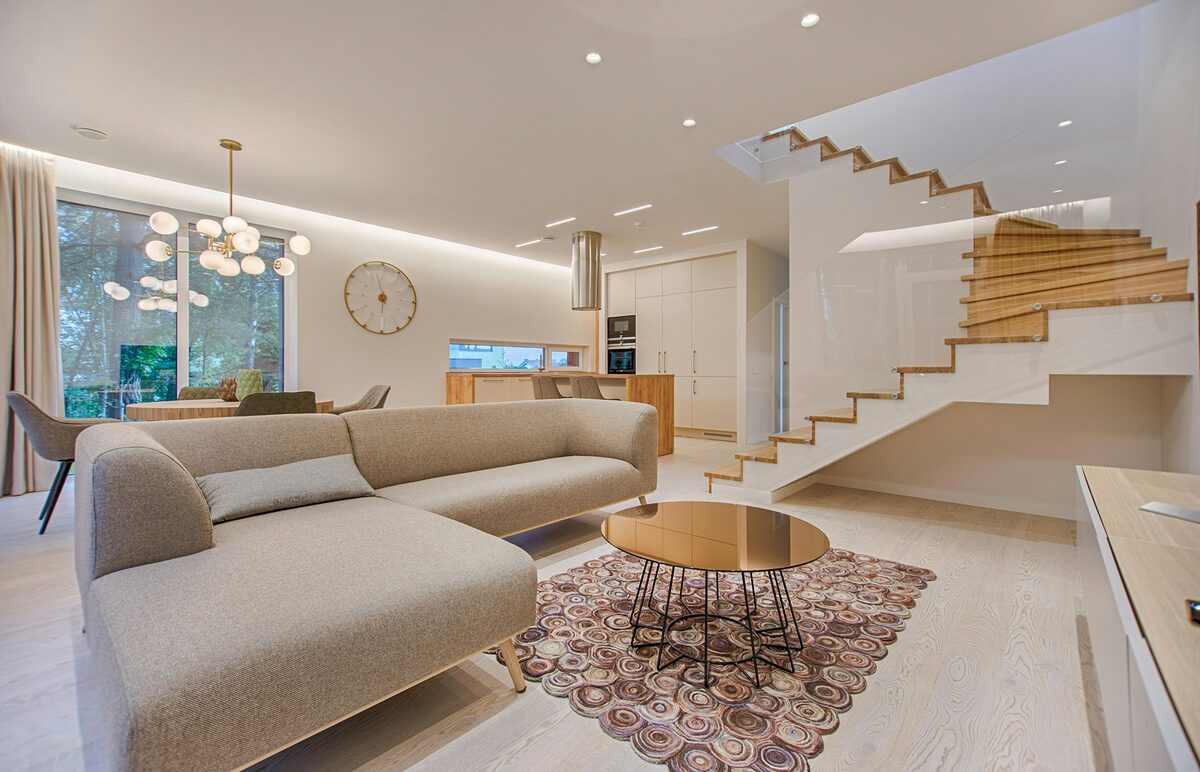 Finished basement living area in Cache Valley, used to illustrate what a basement permit inspection covers